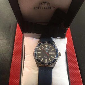 Orient Kamasu Blue replaced with omega seamaster hands
